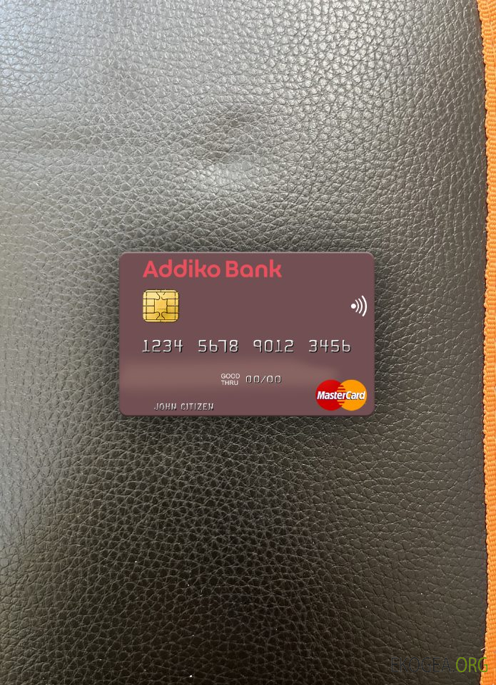 Slovénie Addiko Bank mastercard photolook recto